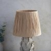 Lampka stołowa nocna ceramiczna abażur z raffi nowoczesna designerska dekoracyjna Layered Leaf & Raffia 116457 ENDON 